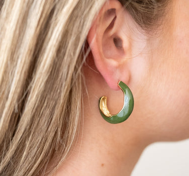 TILTIL Set Of 2 Willow Hoop Earrings Gold - Things I Like Things I Love