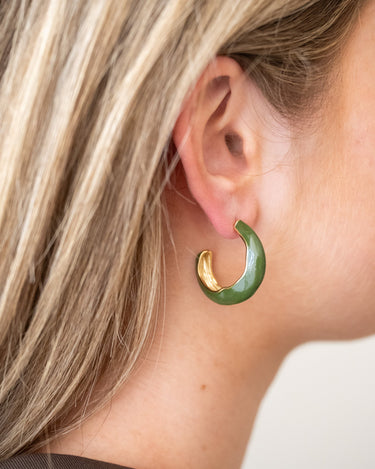 TILTIL Set Of 2 Willow Hoop Earrings Gold - Things I Like Things I Love