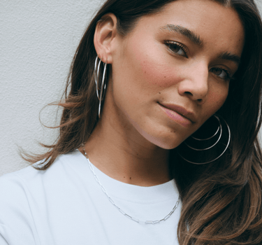 TILTIL Set van 2 Basic Hoop Earring Silver - Things I Like Things I Love