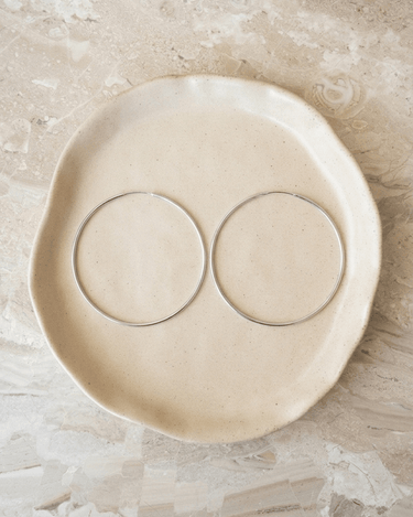 TILTIL Set van 2 Basic Hoop Earring Zilver - Things I Like Things I Love