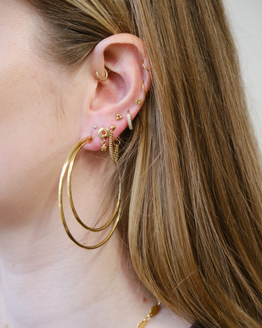 TILTIL Set van 2 Gemini Hoop Oorbellen Goud - Things I Like Things I Love