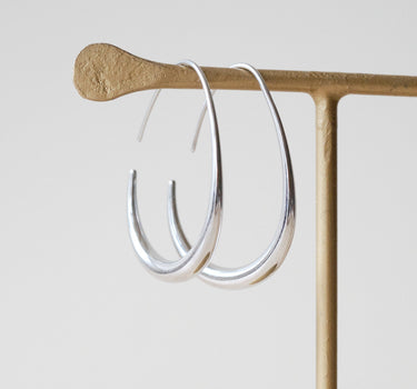 TILTIL Set van 2 Hope Hoops Oorbellen Zilver - Things I Like Things I Love