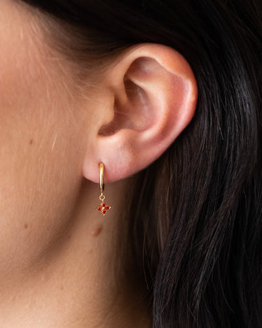 TILTIL Set van 2 Jade Star Zircon Earrings Goud Oranje - Things I Like Things I Love