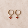 TILTIL Set van 2 Jade Star Zircon Earrings Goud Oranje - Things I Like Things I Love