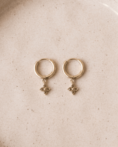 TILTIL Set van 2 Jade Star Zircon Earrings Goud - Things I Like Things I Love