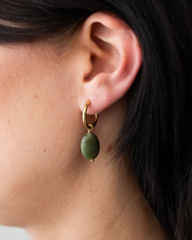TILTIL Set van 2 Juniper Earrings Gold Groen - Things I Like Things I Love