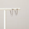 TILTIL Set van 2 Layered Chain Stud Earrings Zilver - Things I Like Things I Love