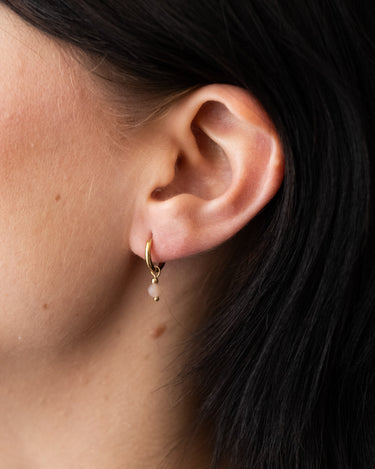 TILTIL Set van 2 Love Gemstone Earrings Goud Pink Opal - Things I Like Things I Love