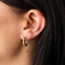 TILTIL Set van 2 Multi Stone Hoop Earrings Goud - Things I Like Things I Love