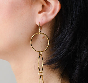 TILTIL Set van 2 Open Circle Statement Earrings Goud - Things I Like Things I Love