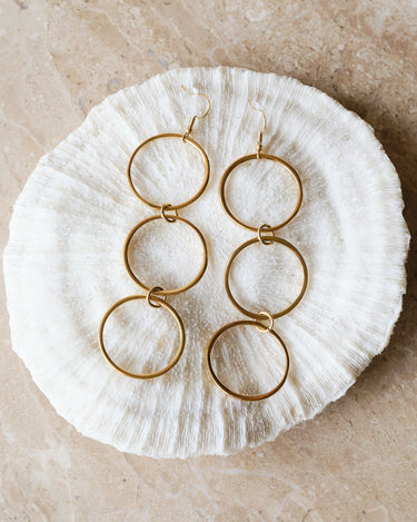 TILTIL Set van 2 Open Circle Statement Earrings Goud - Things I Like Things I Love
