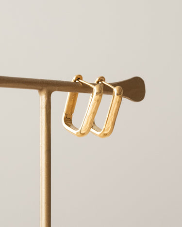 TILTIL Set van 2 Soho Square Hoop Earrings Goud - Things I Like Things I Love