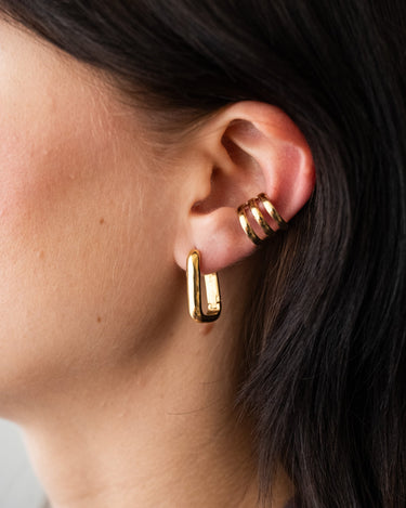 TILTIL Set van 2 Soho Square Hoop Earrings Goud - Things I Like Things I Love