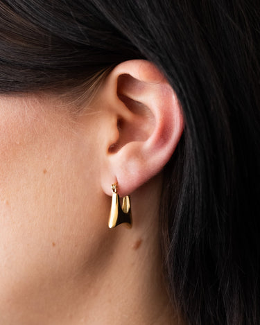 TILTIL Set van 2 Squary Hoop Earrings Gold - Things I Like Things I Love