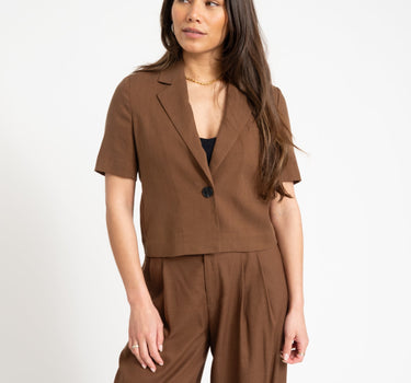 TILTIL Shortsleeve Loma Blazer Brown - Things I Like Things I Love