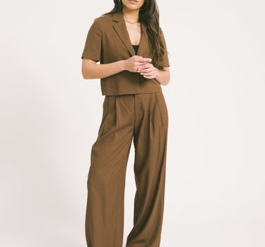 TILTIL Shortsleeve Loma Blazer Brown - Things I Like Things I Love