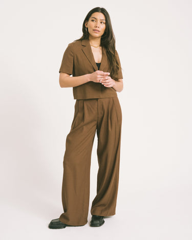 TILTIL Shortsleeve Loma Blazer Brown - Things I Like Things I Love