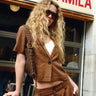 TILTIL Shortsleeve Loma Blazer Brown - Things I Like Things I Love
