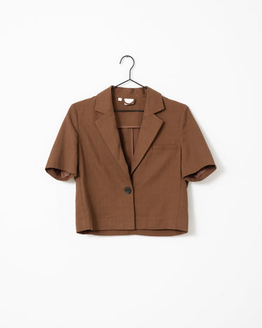 TILTIL Shortsleeve Loma Blazer Brown - Things I Like Things I Love
