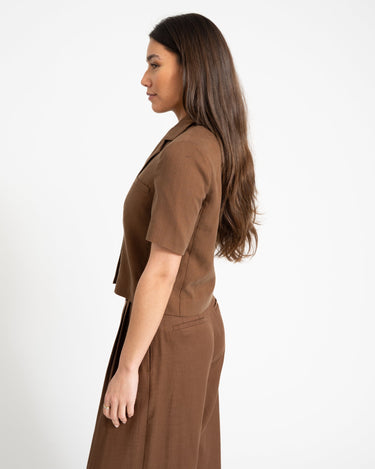 TILTIL Shortsleeve Loma Blazer Brown - Things I Like Things I Love