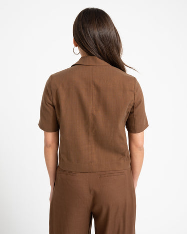 TILTIL Shortsleeve Loma Blazer Brown - Things I Like Things I Love