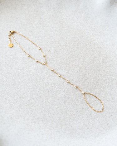 TILTIL Silver Zircon Hand Chain Goud - Things I Like Things I Love