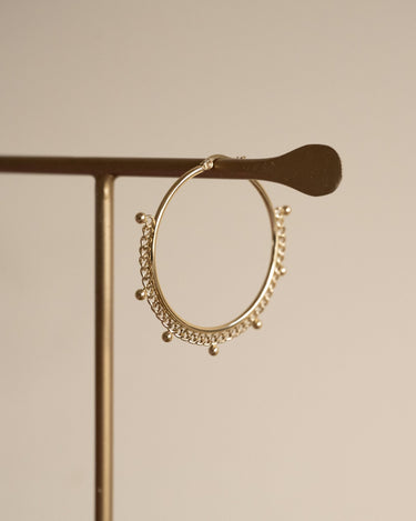 TILTIL Single Hoop Goldplated Dot Chain - Things I Like Things I Love