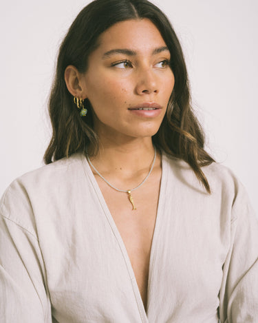 TILTIL Single Hoop Goldplated Fishy Bead - Things I Like Things I Love