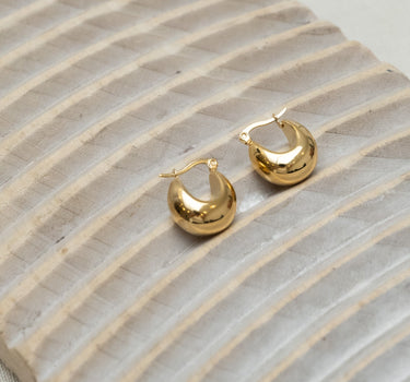 TILTIL Set van 2 Hoops Goldplated Huggie