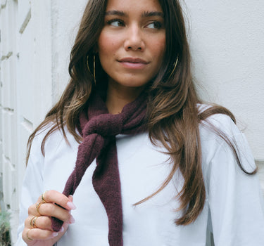 TILTIL Sjaal Triangle Loulou Bordeaux - Things I Like Things I Love