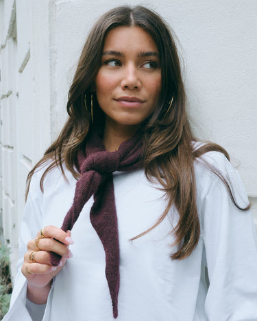 TILTIL Sjaal Triangle Loulou Bordeaux - Things I Like Things I Love