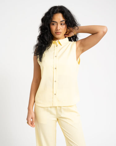 TILTIL Sleeveless Juna Blouse Yellow - Things I Like Things I Love