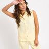 TILTIL Sleeveless Juna Tencel Blouse Yellow - Things I Like Things I Love