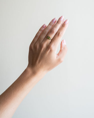 TILTIL Sora Zircon Ring Groen Goud - Things I Like Things I Love