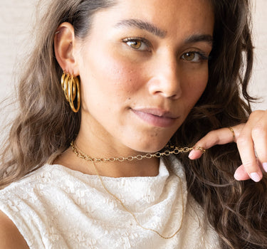 TILTIL Statement Necklace Fien Gold - Things I Like Things I Love
