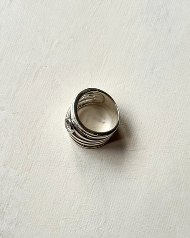 TILTIL Statement Stripes Zircon Ring Silver - Things I Like Things I Love