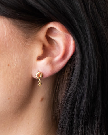 TILTIL Stella Stud Earrings Oranje Goud - Things I Like Things I Love