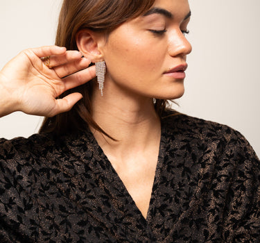 TILTIL Strass Disco Pointy Earrings Gold - Things I Like Things I Love