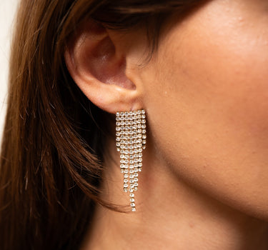 TILTIL Strass Disco Pointy Earrings Gold - Things I Like Things I Love