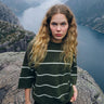 TILTIL Striped Lena Shortsleeve Pullover Groen - Things I Like Things I Love