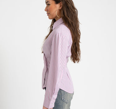TILTIL Striped Liana Blouse Light Pink - Things I Like Things I Love
