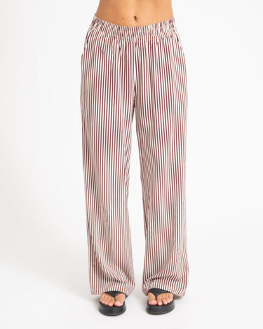 TILTIL Striped Loui Pants Bordeaux - Things I Like Things I Love