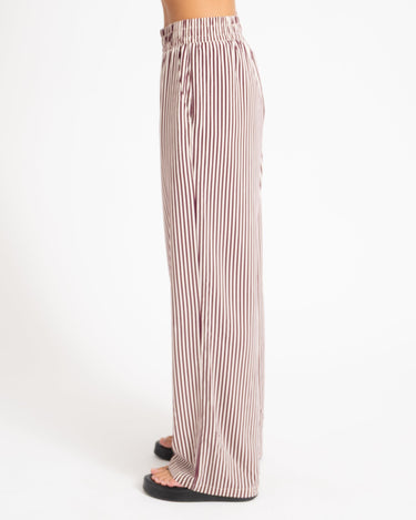 TILTIL Striped Loui Pants Bordeaux - Things I Like Things I Love