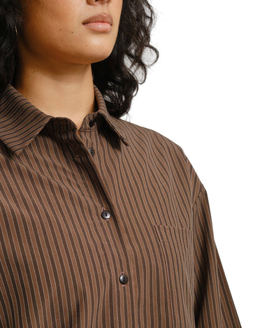 TILTIL Striped Quinty Blouse Brown - Things I Like Things I Love