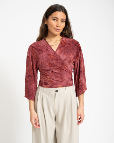 TILTIL Sunny Hibiscus Top Dark Pink - Things I Like Things I Love