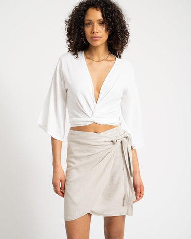 TILTIL Sunny Linen Top White One Size - Things I Like Things I Love
