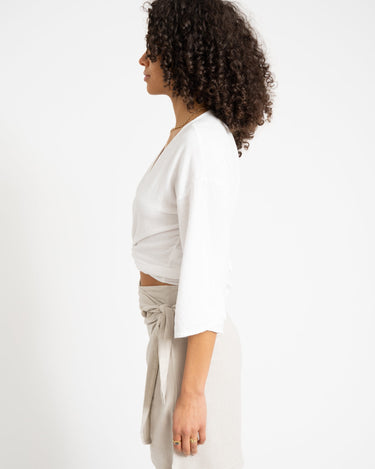 TILTIL Sunny Linen Top White One Size - Things I Like Things I Love