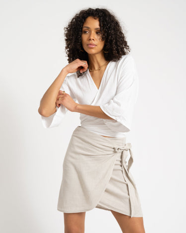 TILTIL Sunny Linen Top White One Size - Things I Like Things I Love