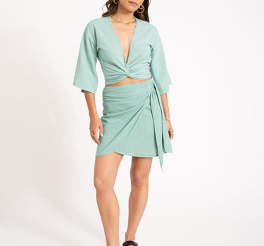 TILTIL Sunny Wrap Skirt Mint - Things I Like Things I Love