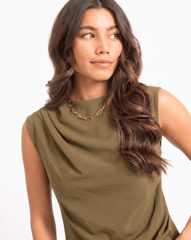 TILTIL Suvi Pleated Top Groen - Things I Like Things I Love